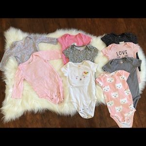 Baby girl onesies lot
